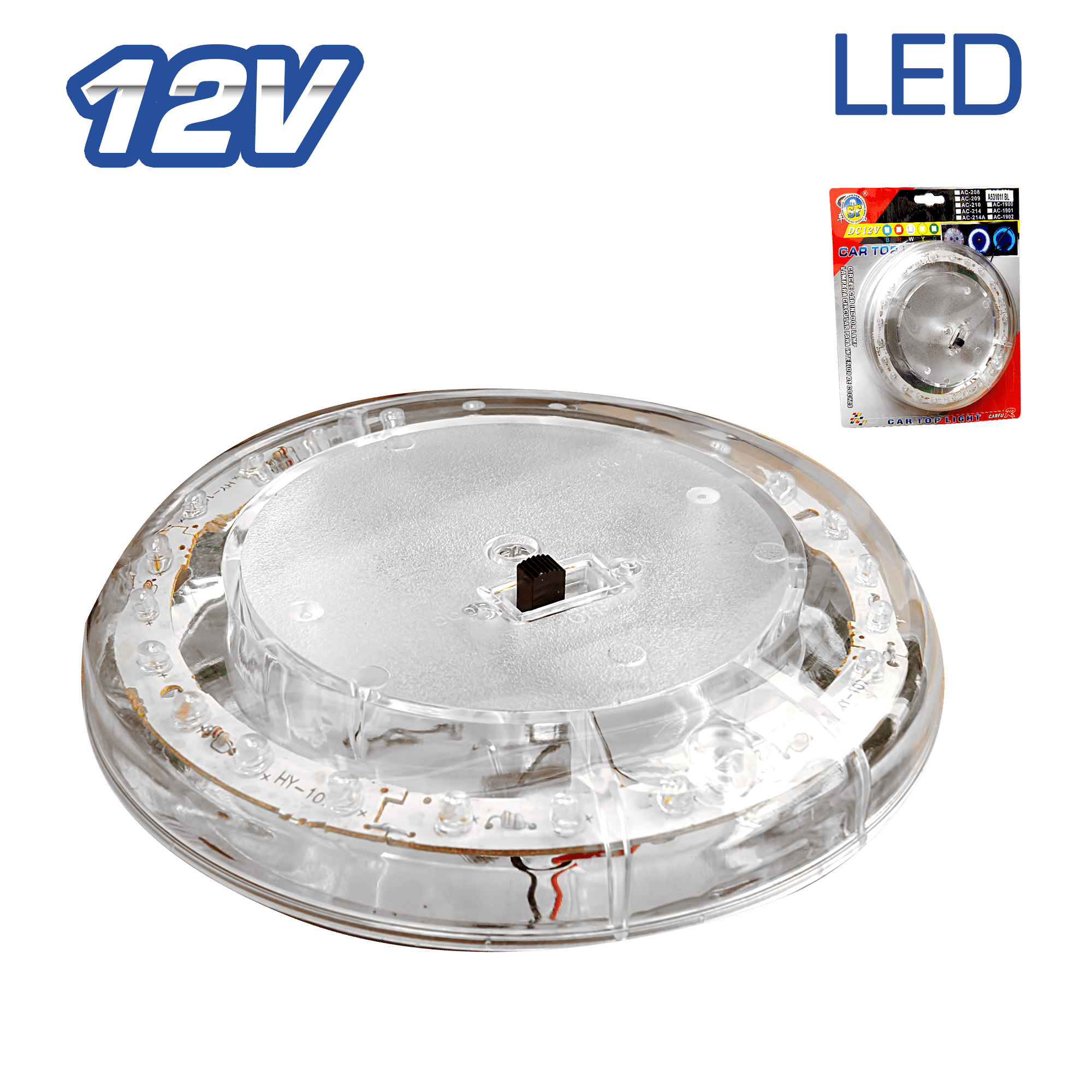 LUZ INTERIOR 12V CIRCULAR LED BLANCO