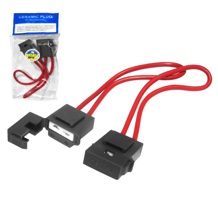 PORTA FUSIBLE CERAMICO DE UÑA X 2PZS