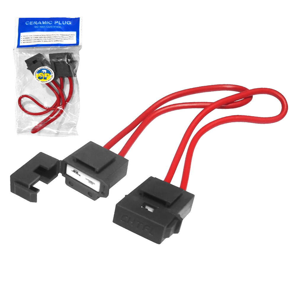 PORTA FUSIBLE CERAMICO DE UÑA X 2PZS