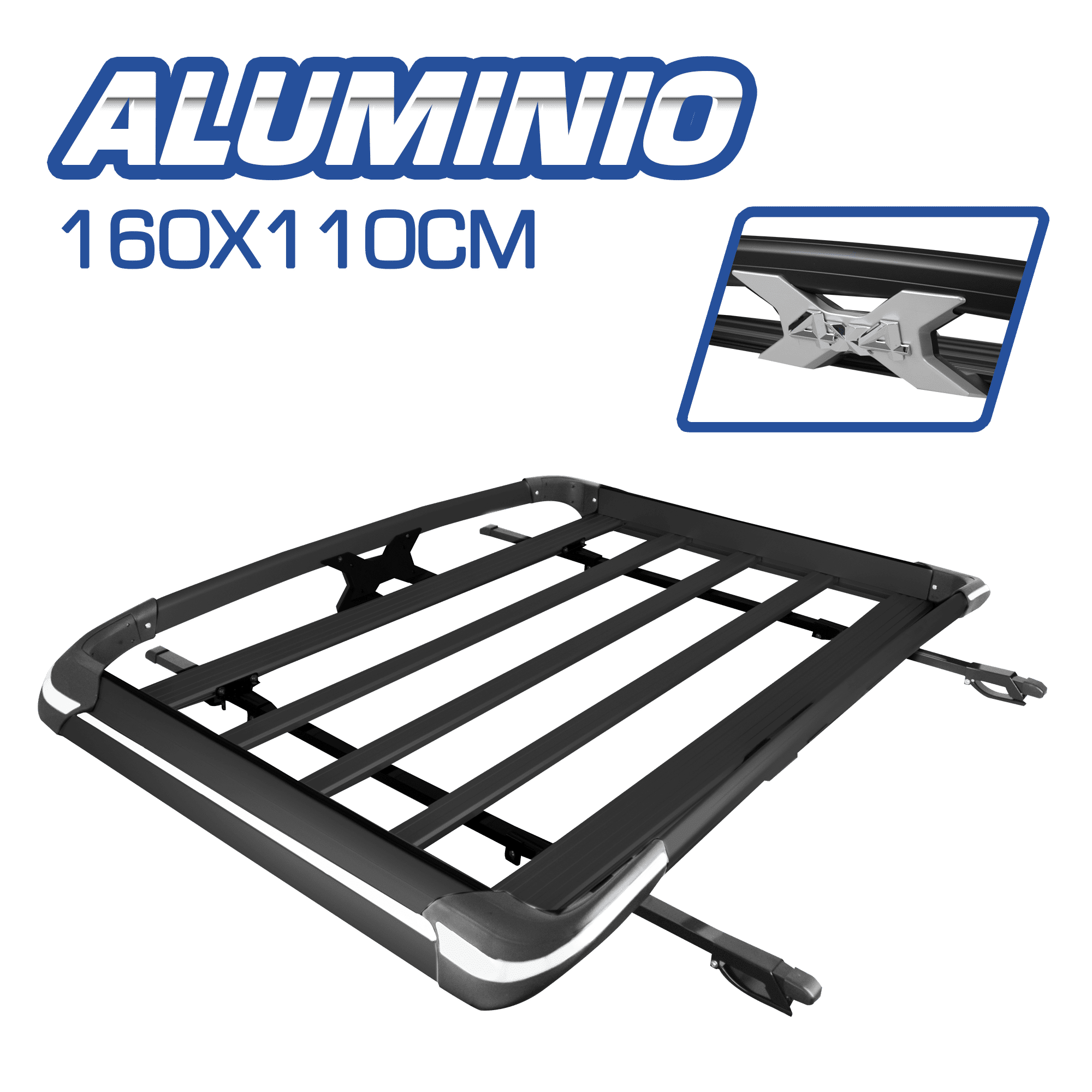 PARRILLA UNIVERSAL SUPER X AL+ABS 160X110CM NEGRO