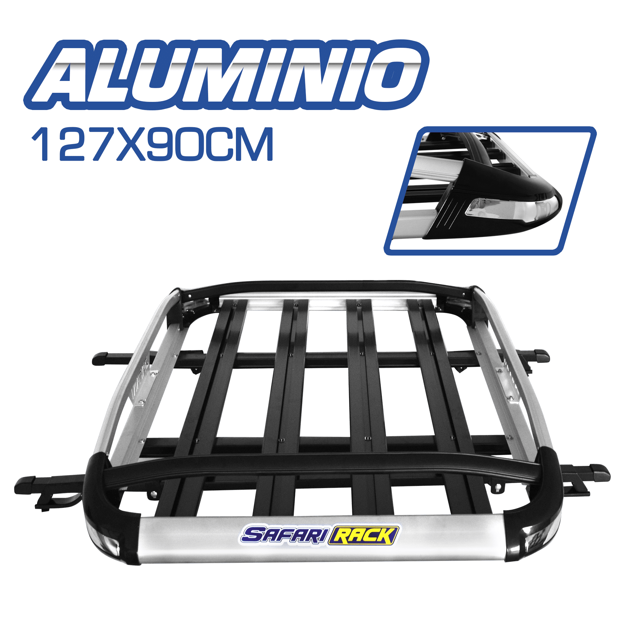 PARRILLA ALUM ARK ESTANDAR 127X90 SILVER+NEGRO