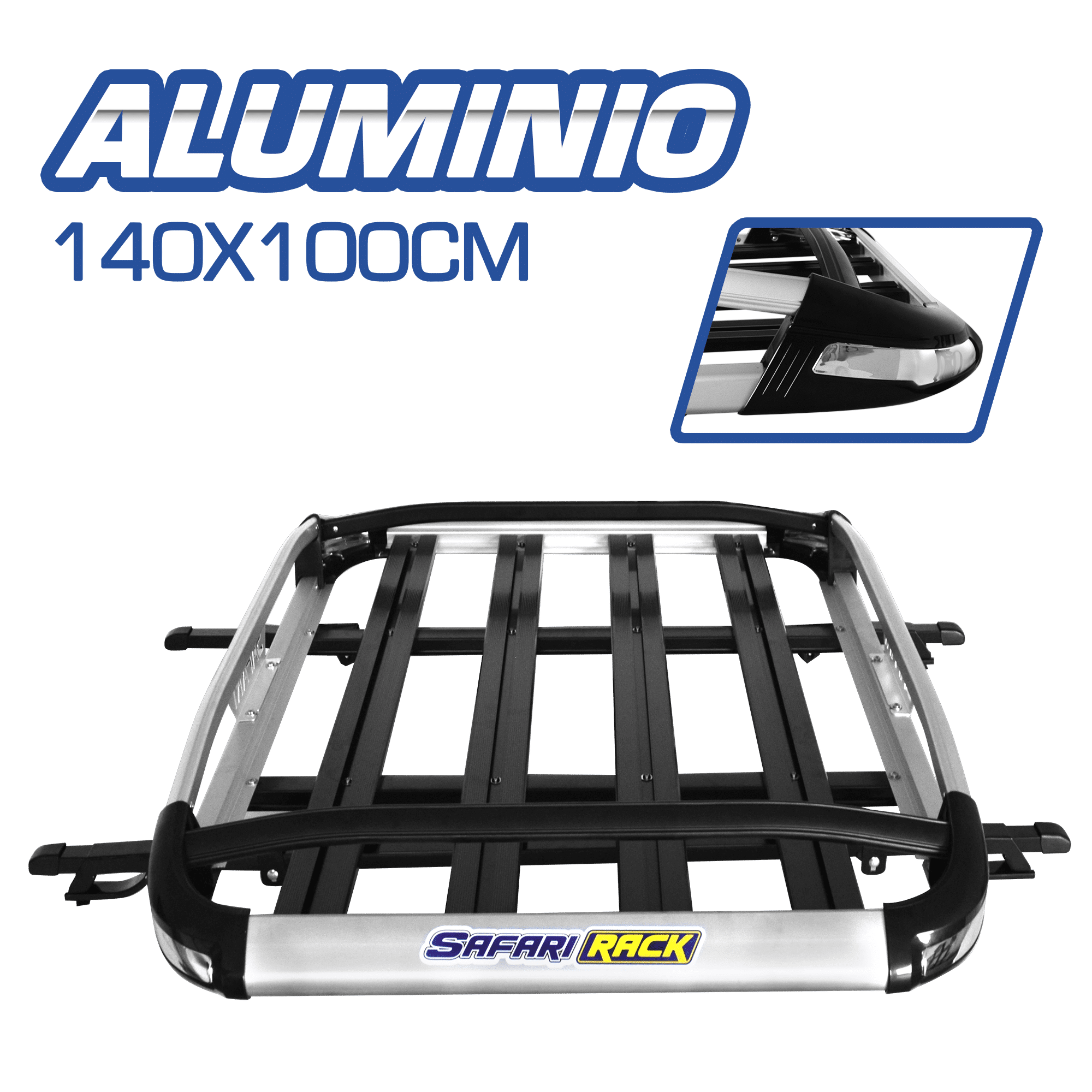 PARRILLA ALUM ARK ESTANDAR 140X100CM SILVER+NEGRO