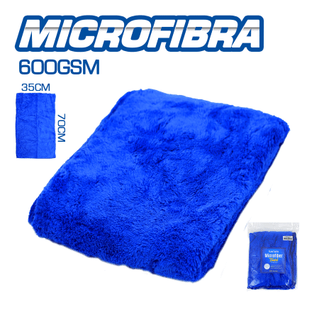 PAÑO MICROFIBRA 600GSM ALTA DENSIDAD 70X35CM AZUL