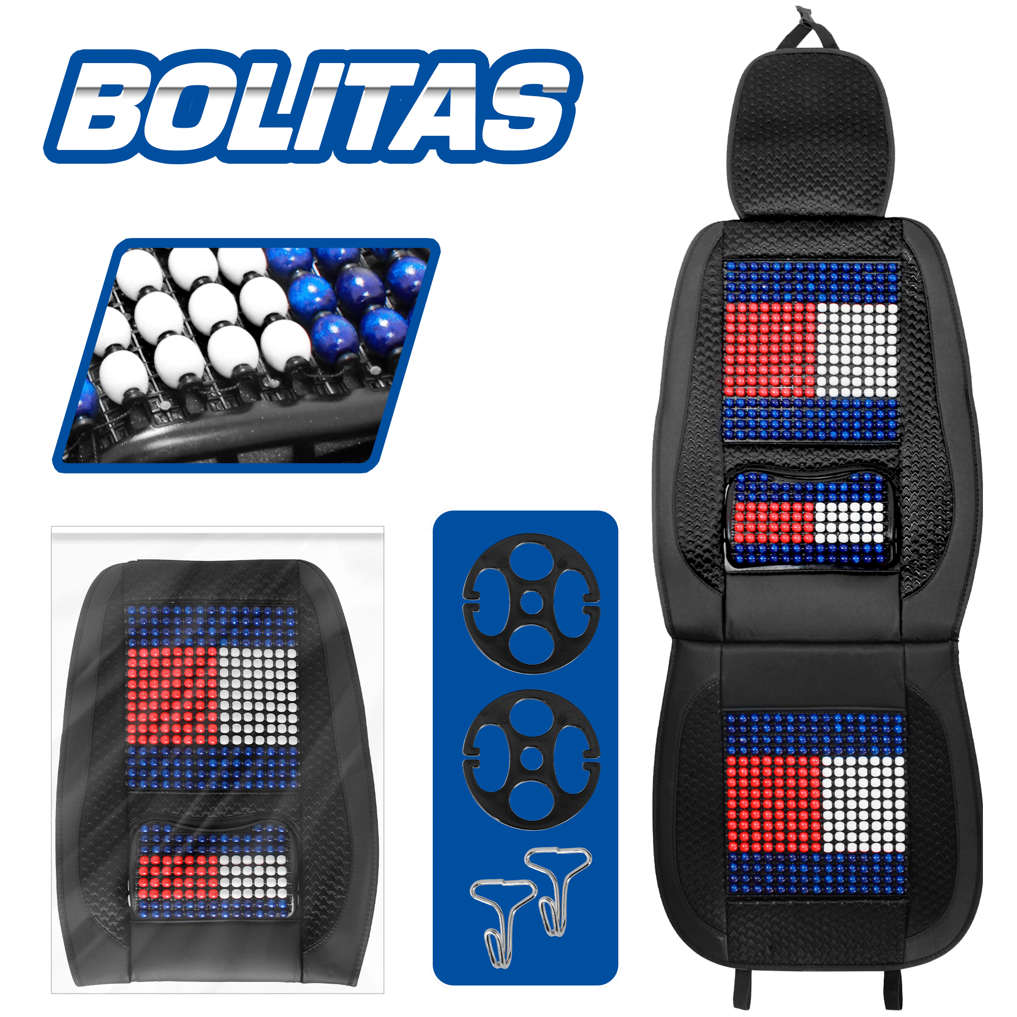 COJIN/RESPALDO BOLITAS + PU C/RIÑONERA SPORT TOM