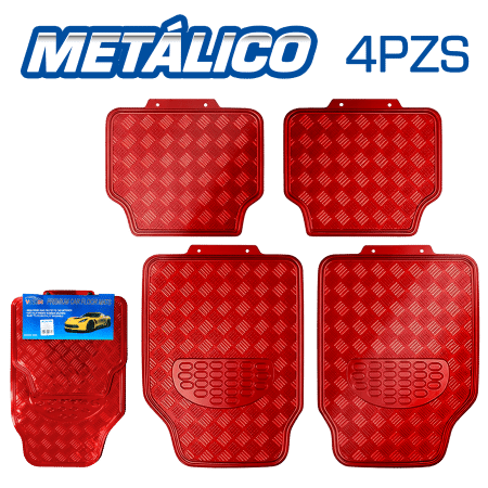 PISO METALICO 4PCS/SET 3KG AL - ROJO
