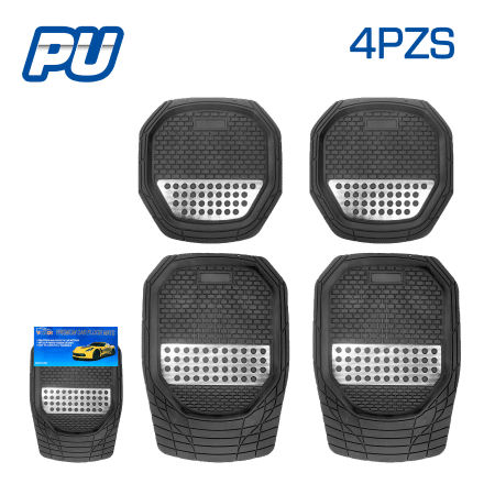 PISO PU UNIVERSAL 4PCS/SET + AL 4KG - NEGRO