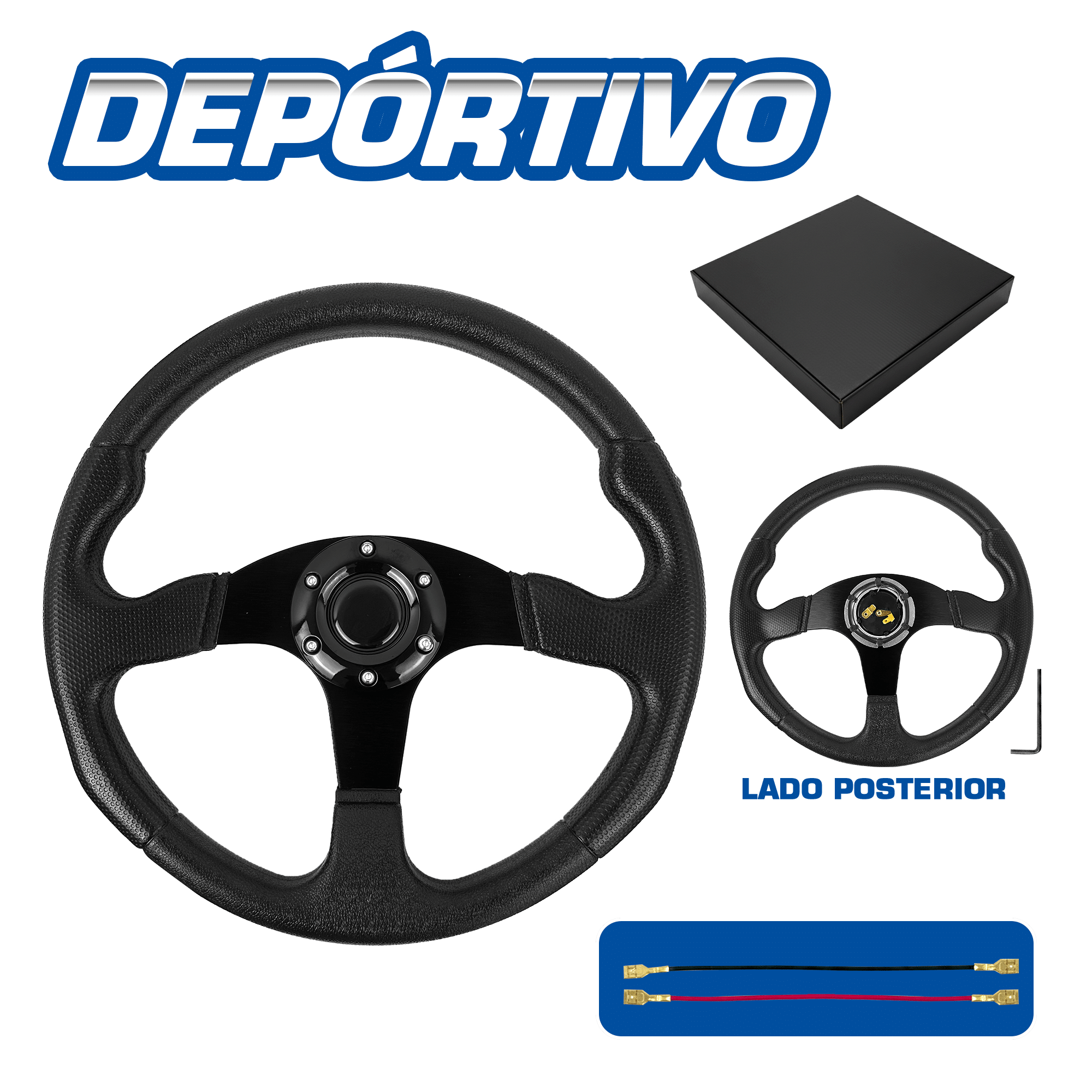 TIMON DEPORTIVO NEGRO