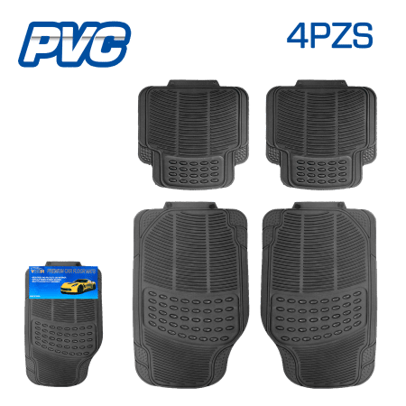 PISO PVC UNIVERSAL CLASSIC 4PCS/SET NEGRO