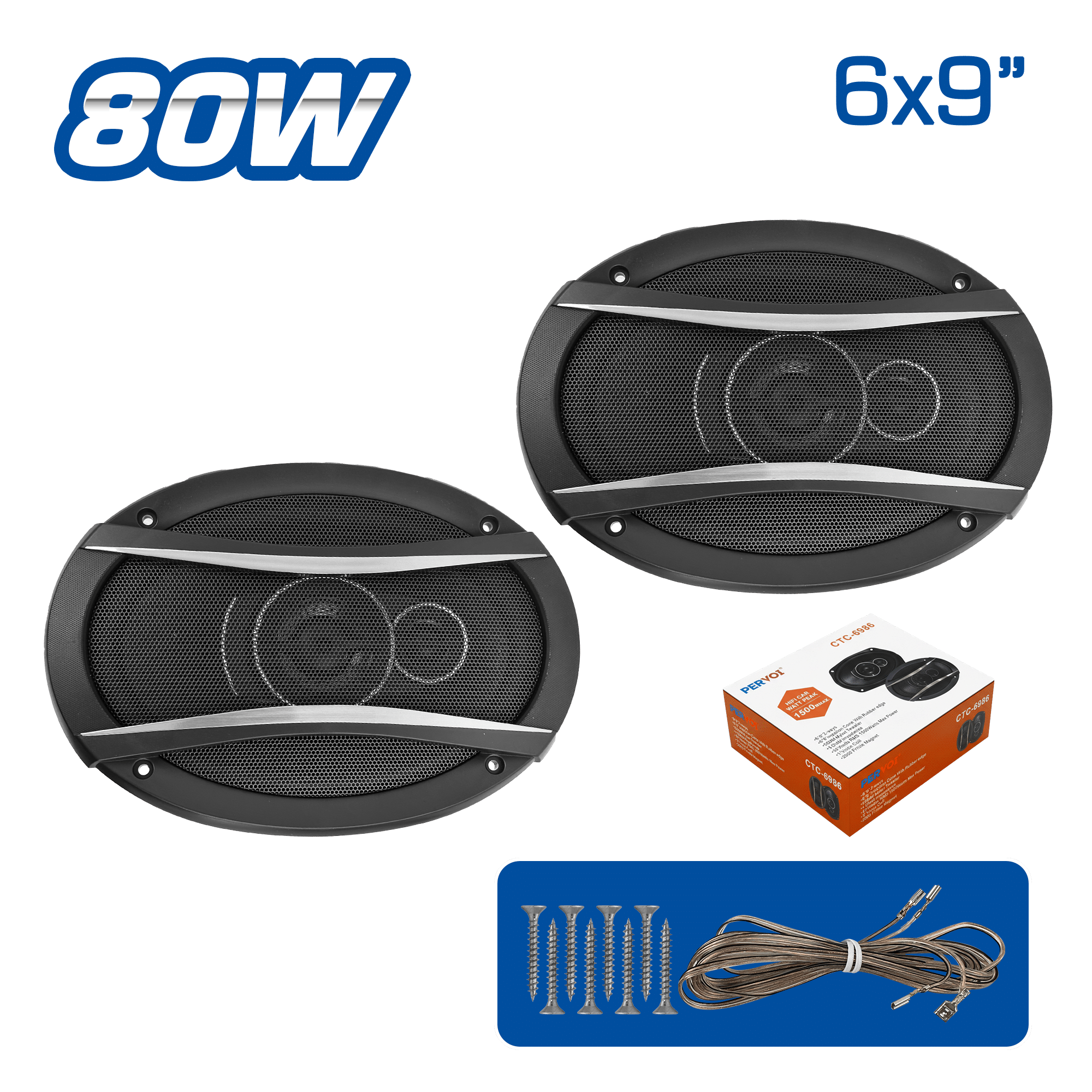 PARLANTE OVALADO 6X9'' 80W