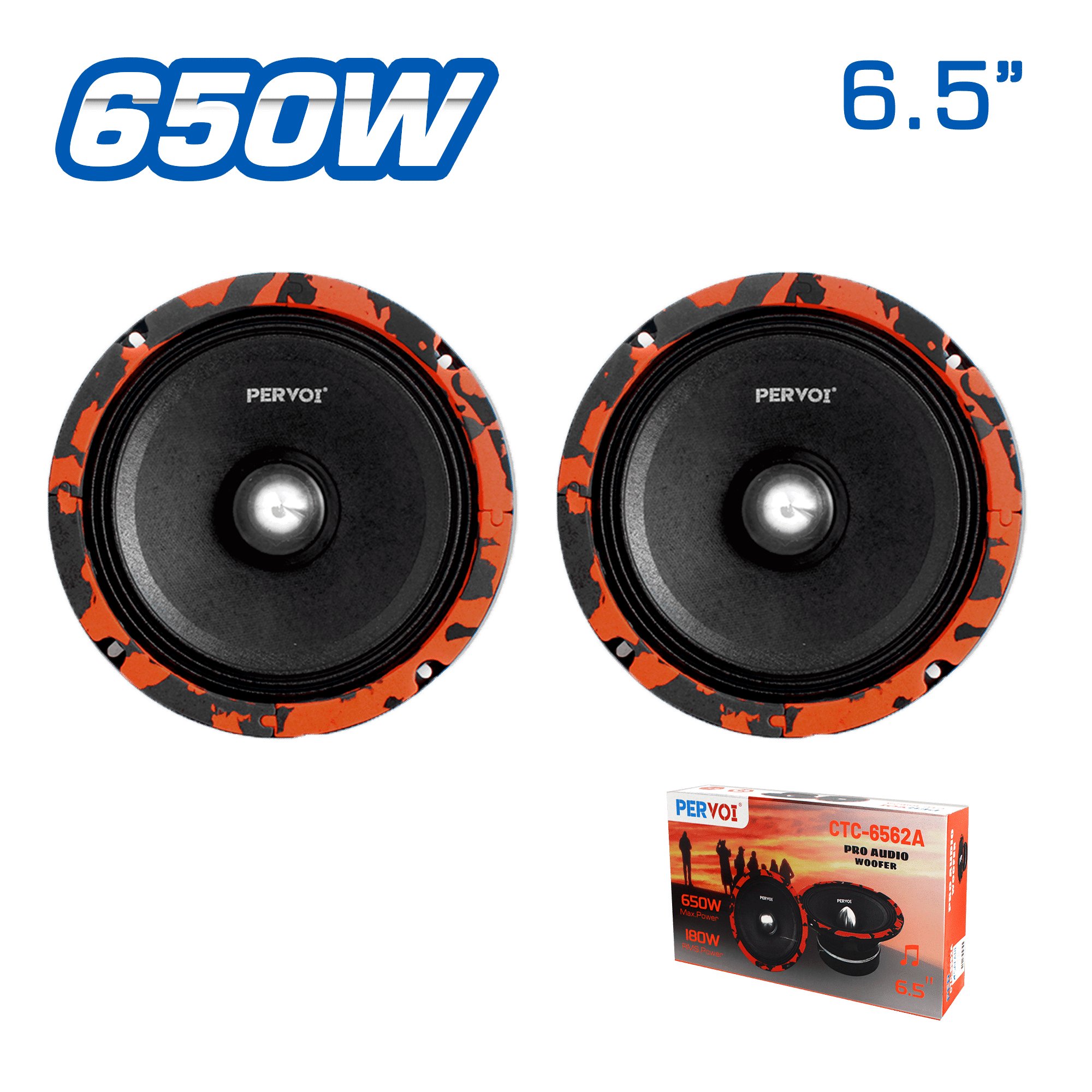 WOOFER PROAUDIO 650WMAX 180WRMS 6.5''
