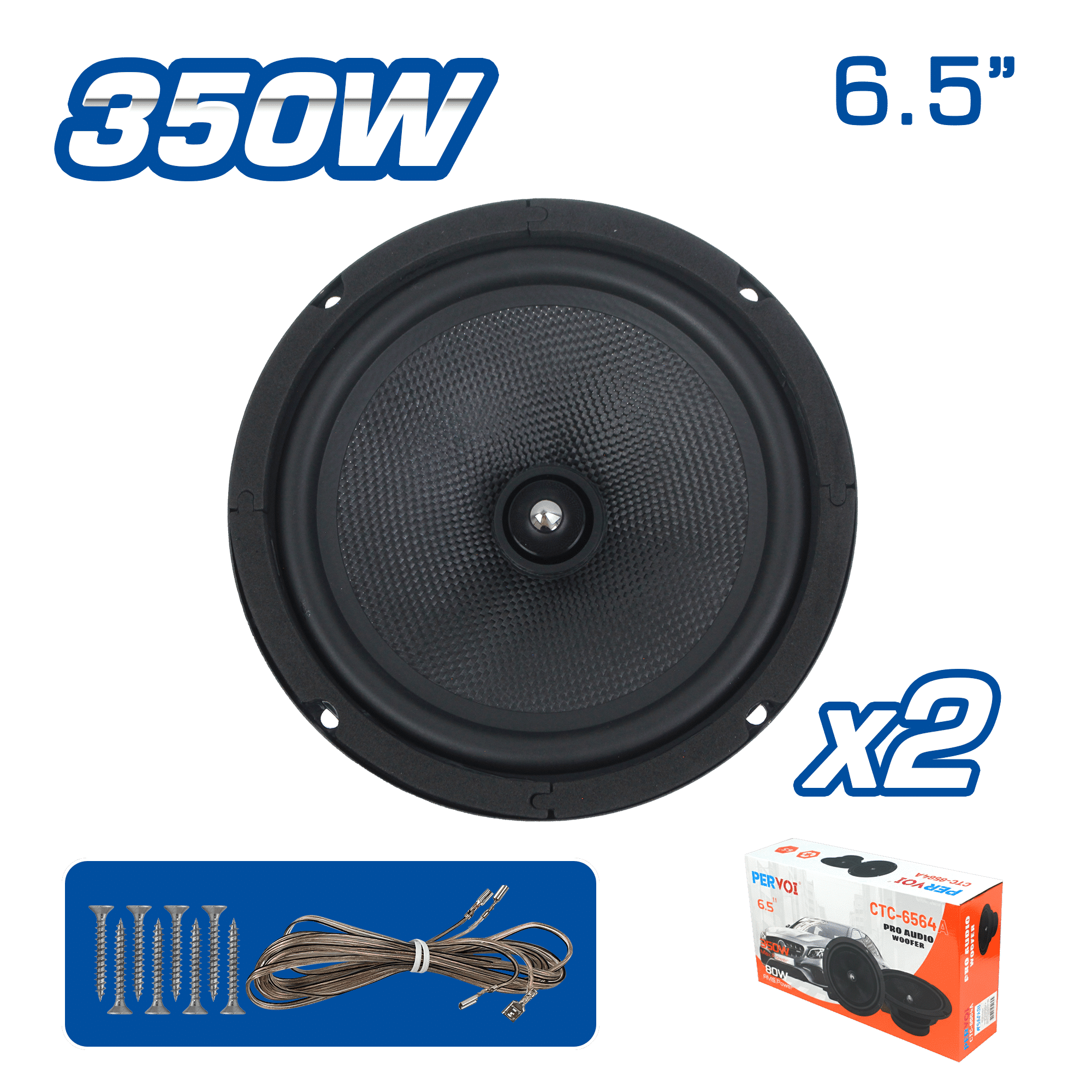 WOOFER PROAUDIO 350WMAX 80WRMS 6.5''