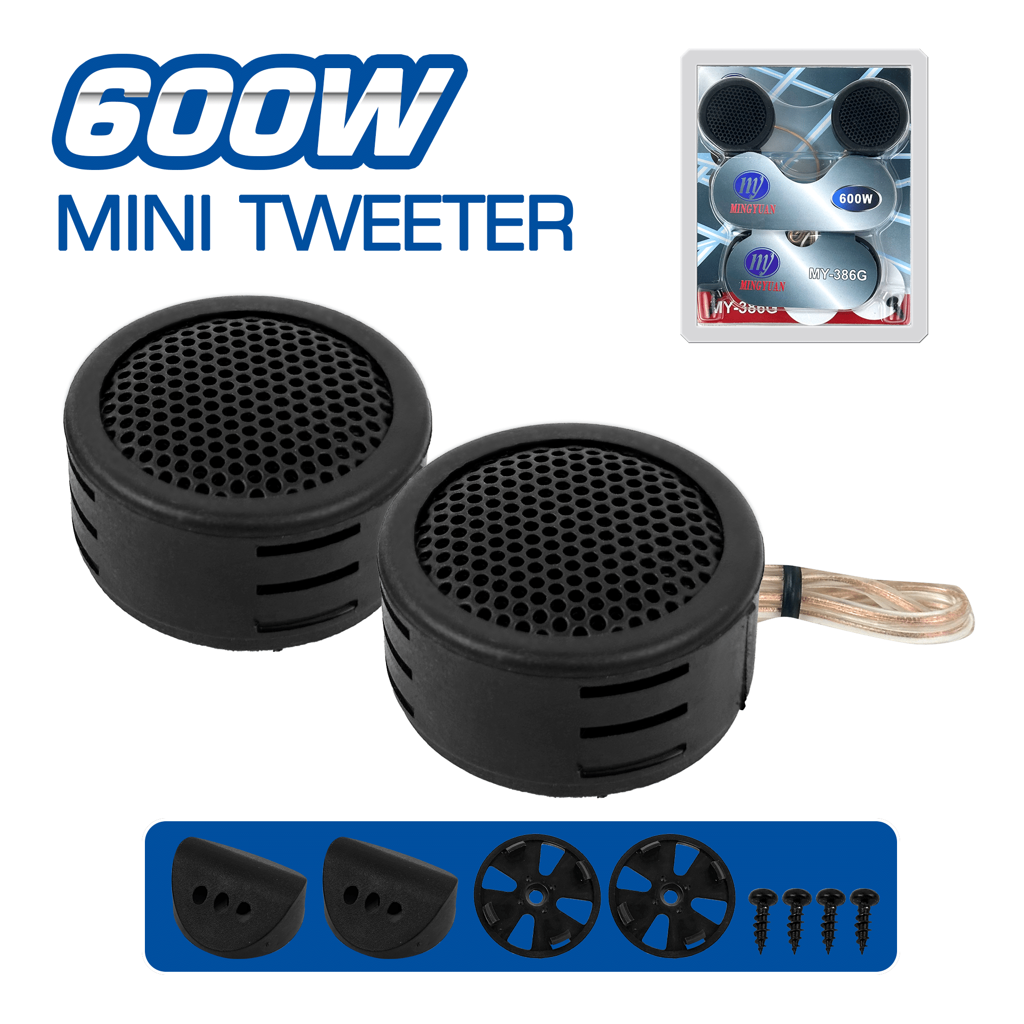 MINI TWEETER 37X20MM 2PCS/SET