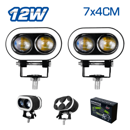 LUZ LEDX2 12W 7X4CM OJO ANGEL