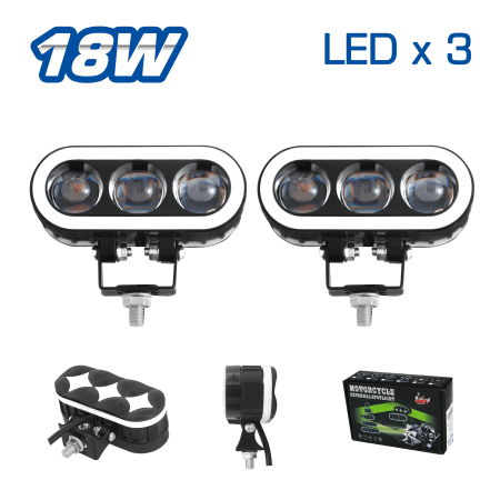 LUZ LEDX3 18W 10X4CM OJO ANGEL