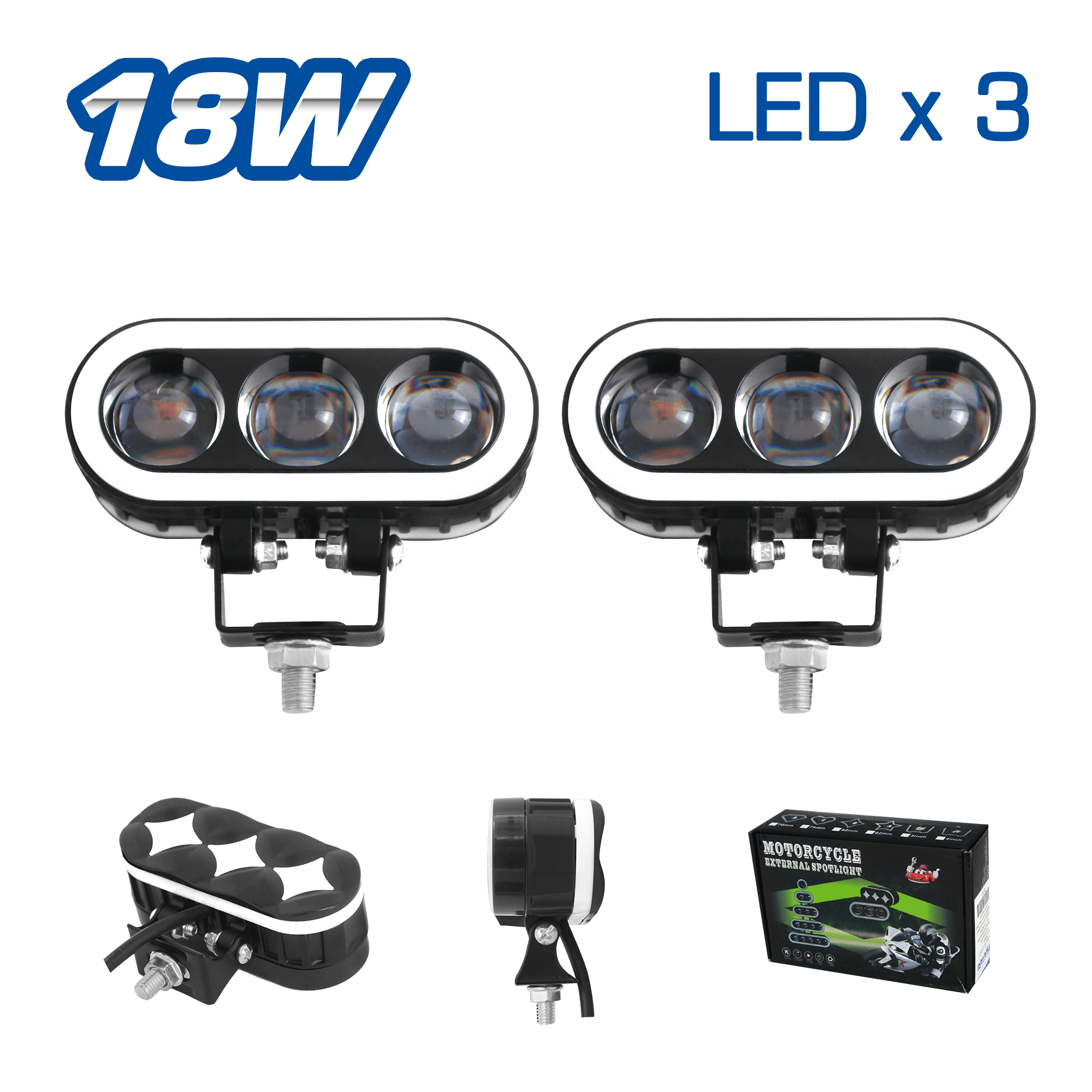 LUZ LEDX3 18W 10X4CM OJO ANGEL