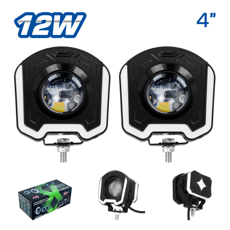 LUZ LED TYPE-W  12W 4'' + OJO ANGEL