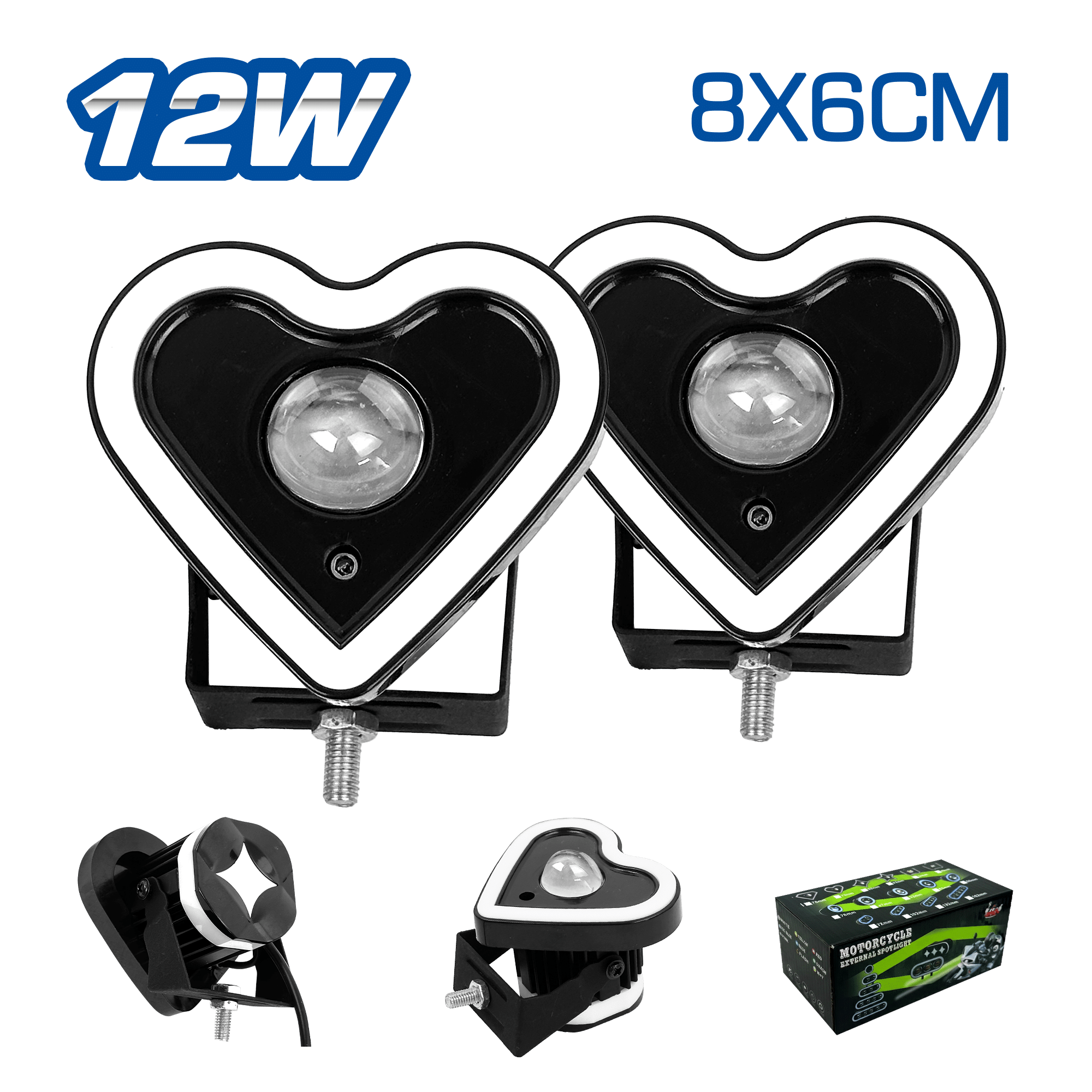 LUZ LED 12W 8X6CM + OJO ANGEL - TYPE-CORAZON