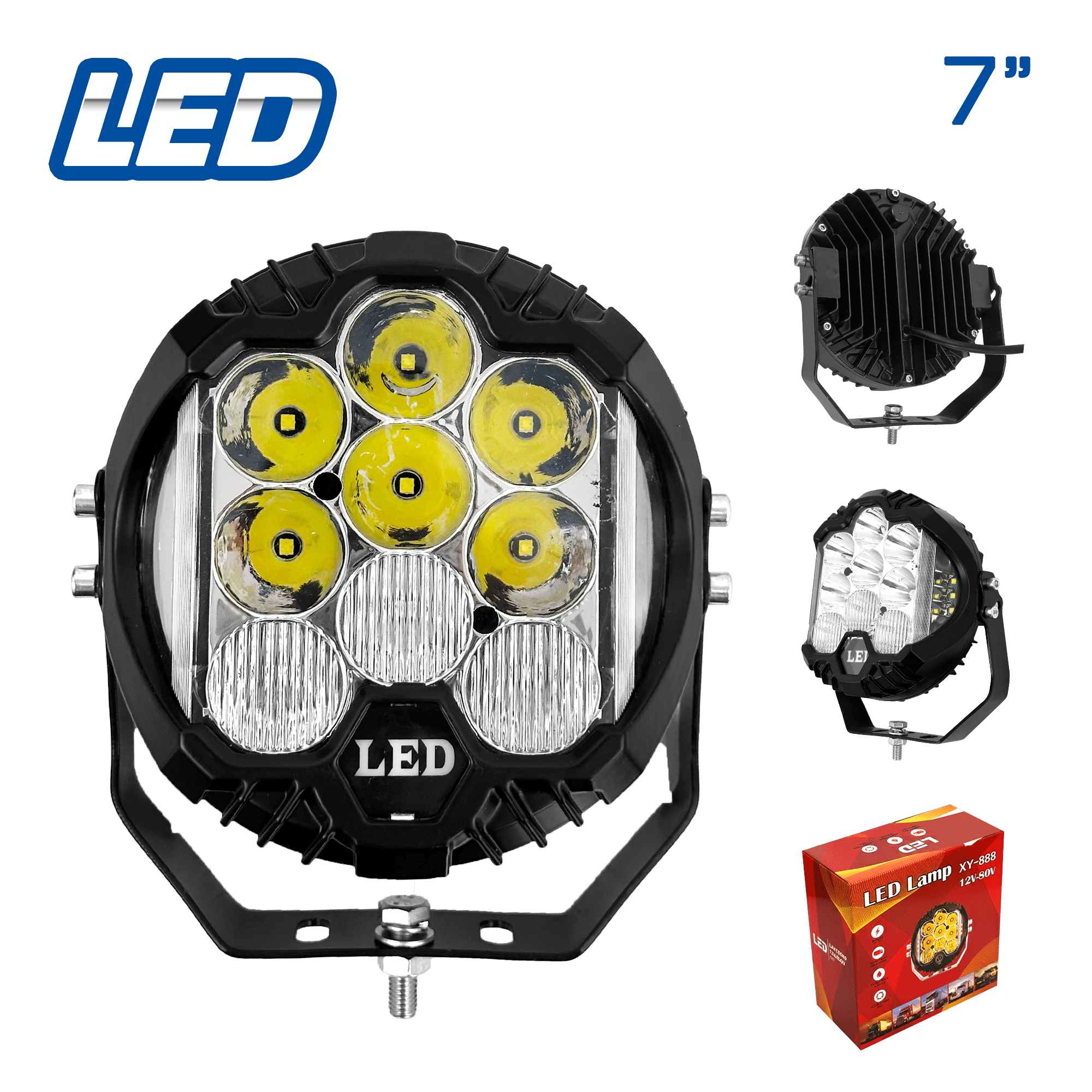 NEBLINERO LED TYPE-V 7'' EXPANSIVA +STROBO