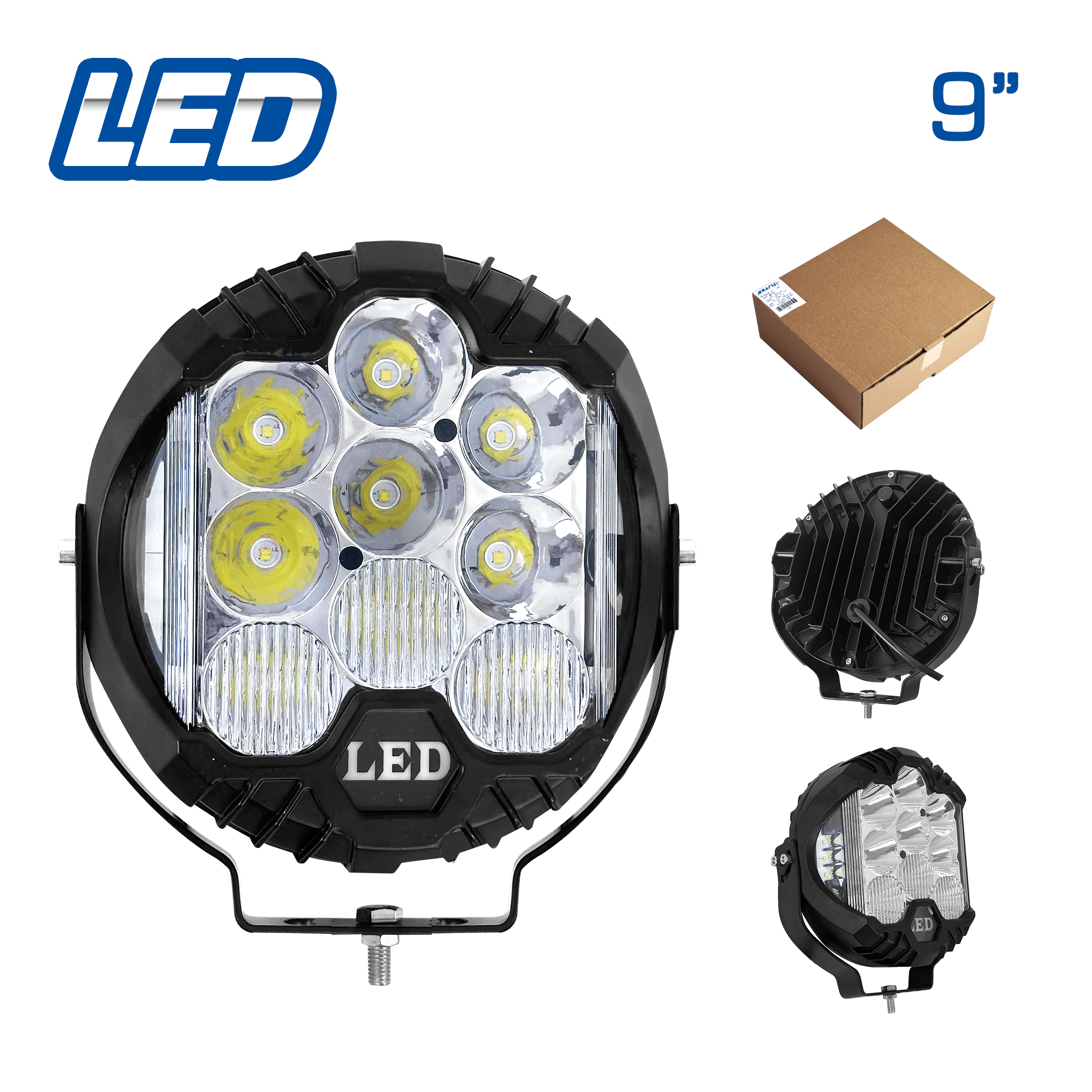 NEBLINERO LED TYPE-V 9'' EXPANSIVA +STROBO