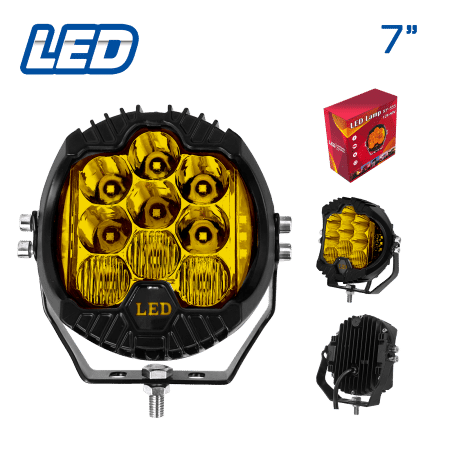 NEBLINERO LED TYPE-V 7'' EXPANSIVA +STROBO - AMARILLO