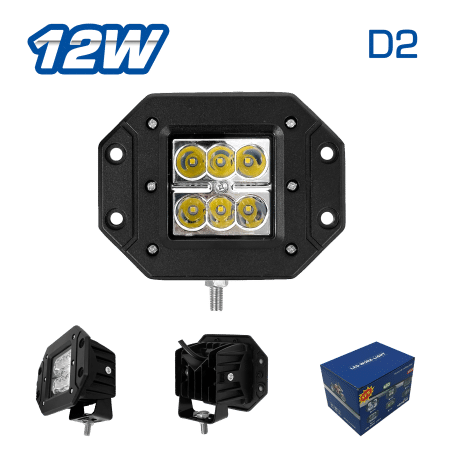 NEBLINERO INTEGRADO LED 12W AL D2