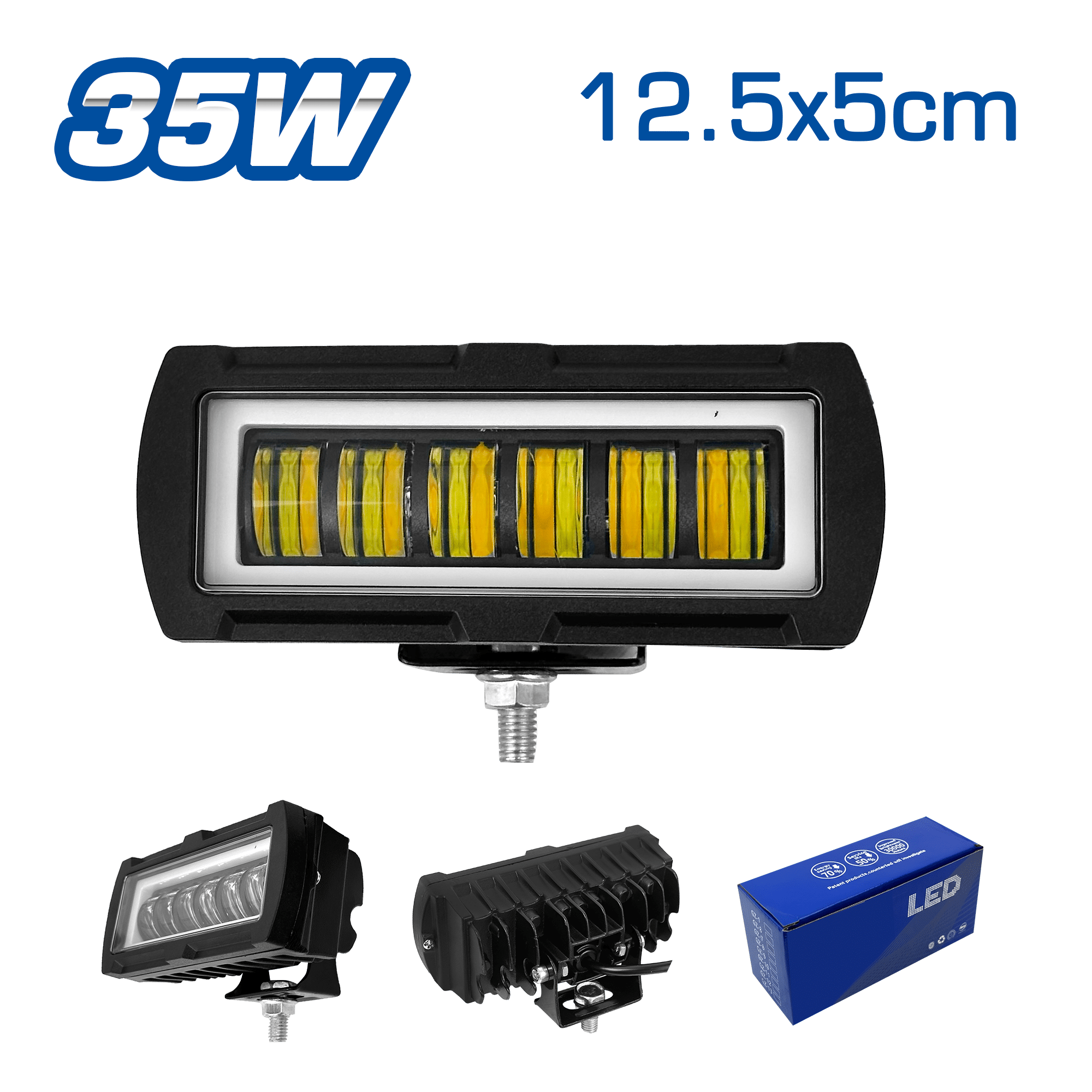 NEBLINERO LINEAL 35W 12.5X5CM CLARO+AMARILLO