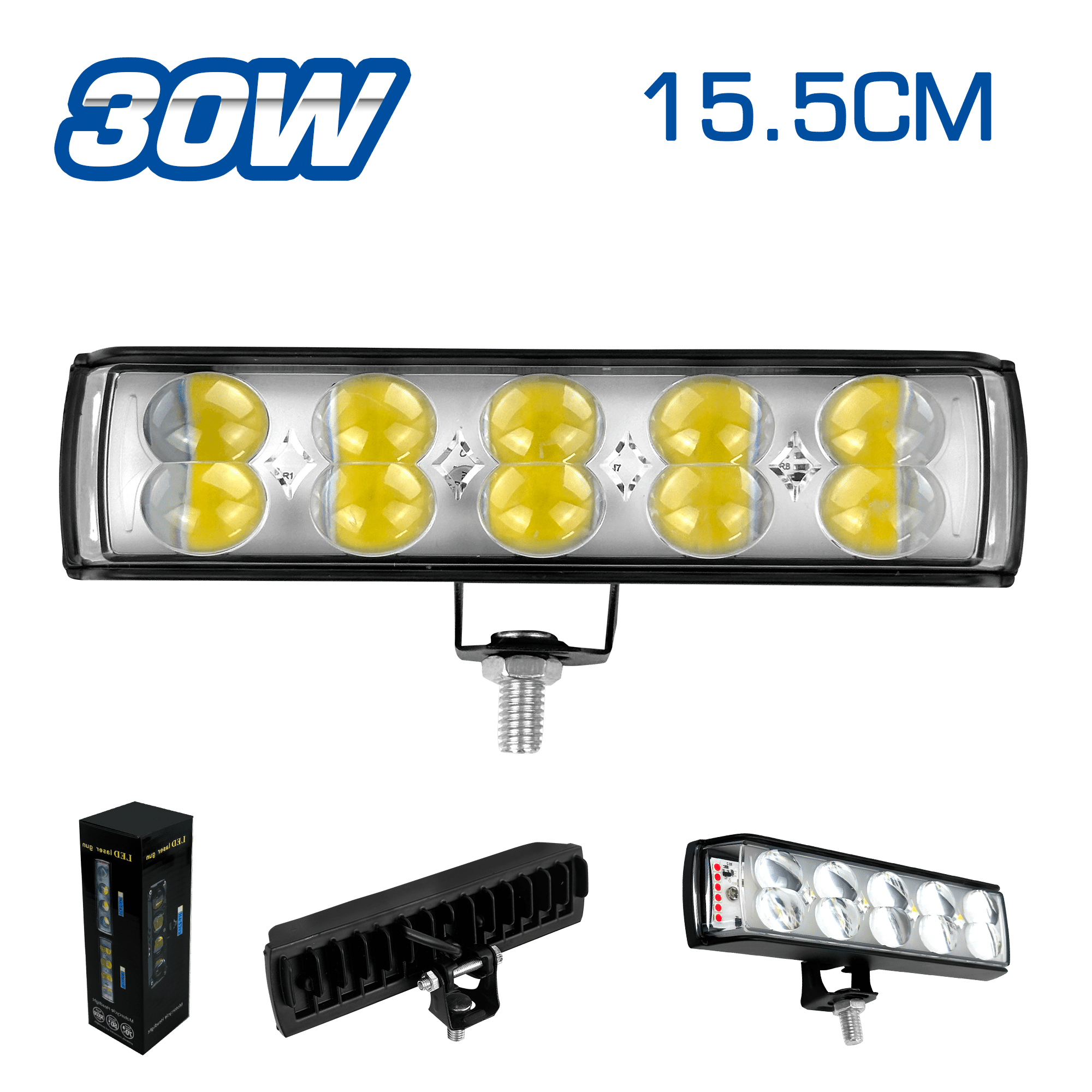 LUZ LEDX10 FOCALIZADO 28-30W 12-36V 15.5CM - MOTO