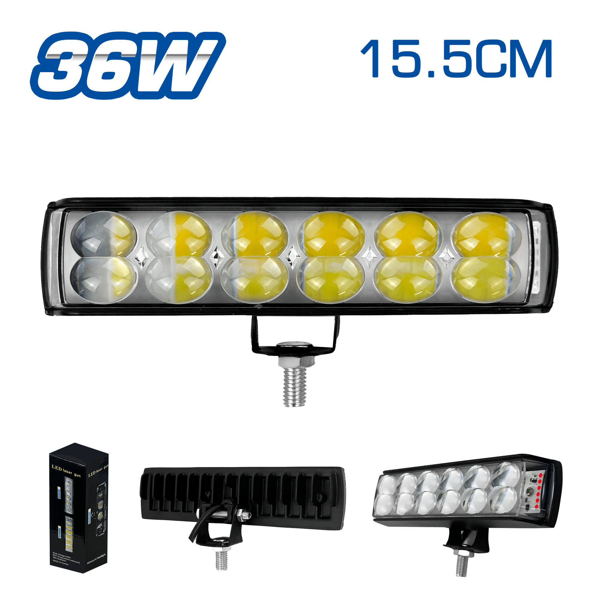 LUZ LEDX12 FOCALIZADO 34-36W 12-36V 15.5CM - MOTO