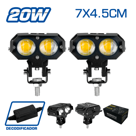 LUZ LEDX2 30W DEPORTIVO 7X4.5CM FOCALIZADO