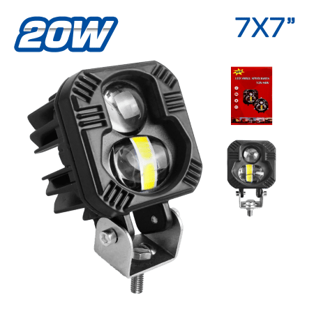 LUZ DE TRABAJO LED 40W RECTANGULAR PLANO 7X7CM