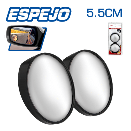 ESPEJO PUNTO CIEGO 5.5CM CIRCULAR MARCO NEGRO