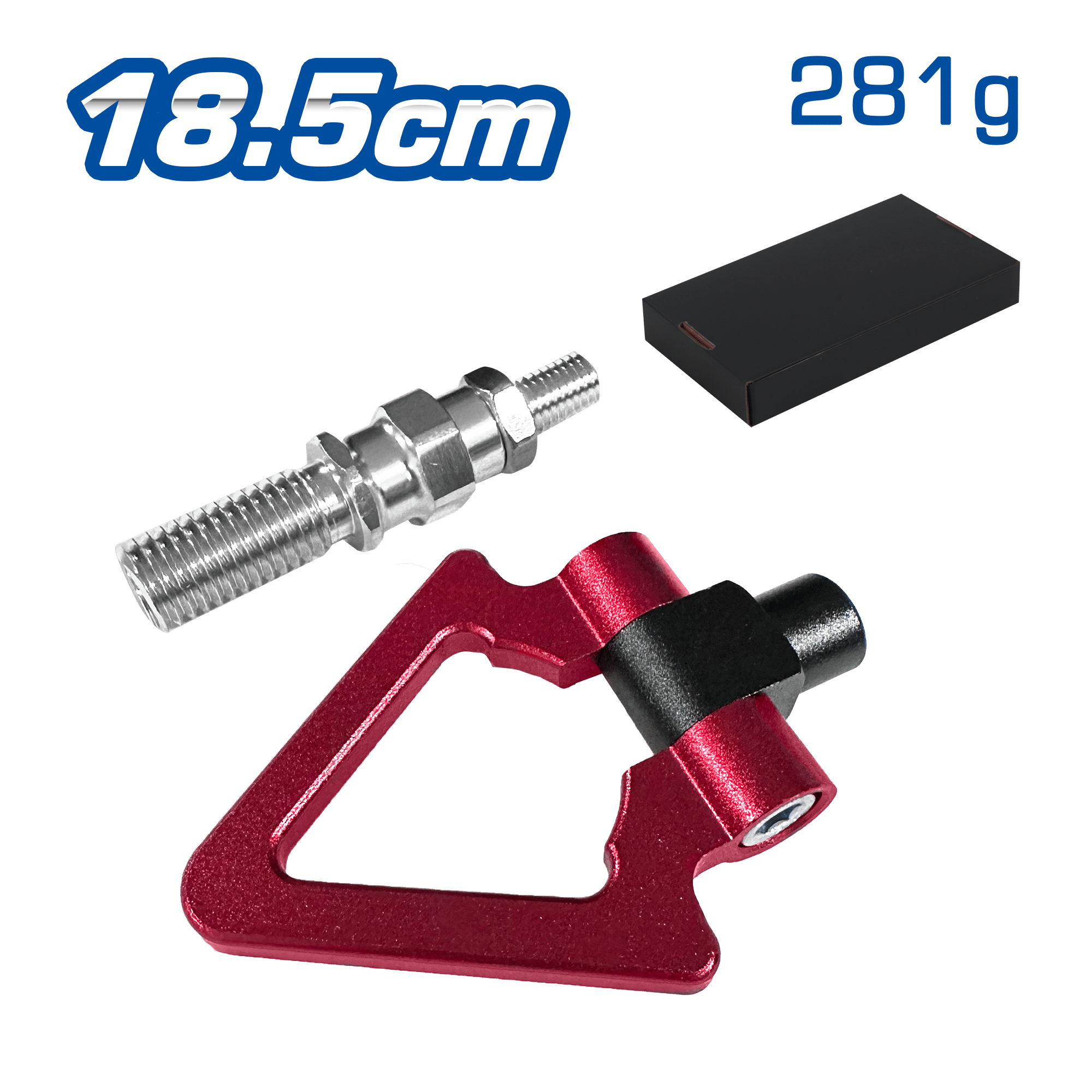 GANCHO REMOLQUE DEPORTIVO DIAMANTE 20.5CM 240G ROJO