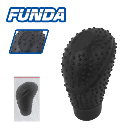 FUNDA DE SILICONA PARA PERILLA DE PALANCA DE CAMBIO NEGRO