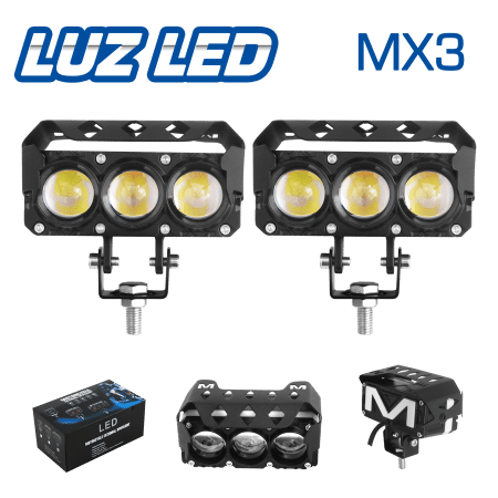 LUZ LED ULTRA BRILLANTE MX3 DEPORTIVA 2PCS/SET