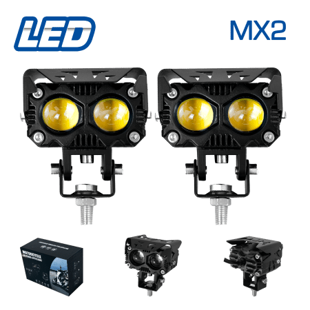 LUZ LED DEPORTIVA MOTO BLANCO AMARILLO MX2