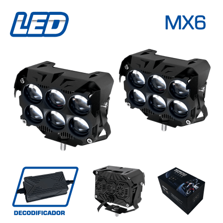 LUZ LED DEPORTIVA 3F MX6 BLANCO/AMARILLO/MIXTO MX6