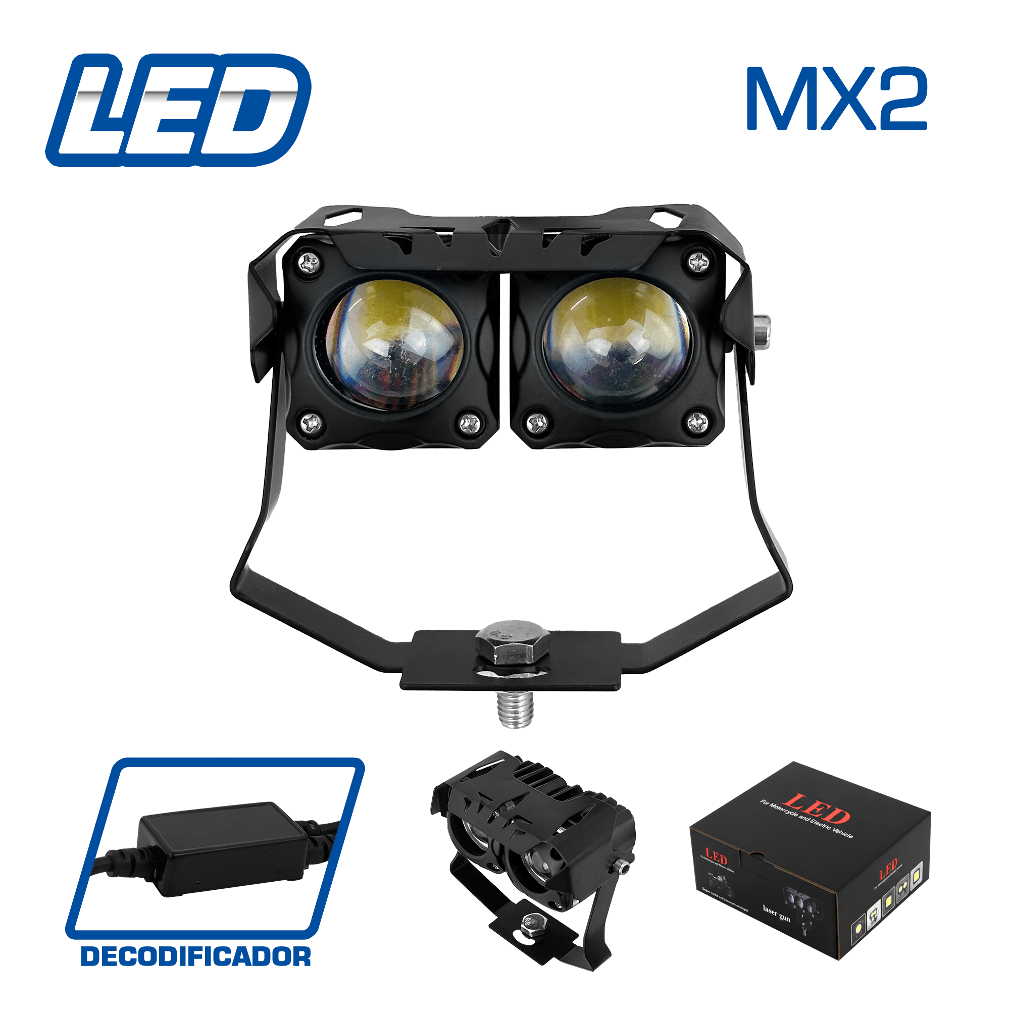 LUZ LED DEPORTIVA MOTO TUNNING MX2