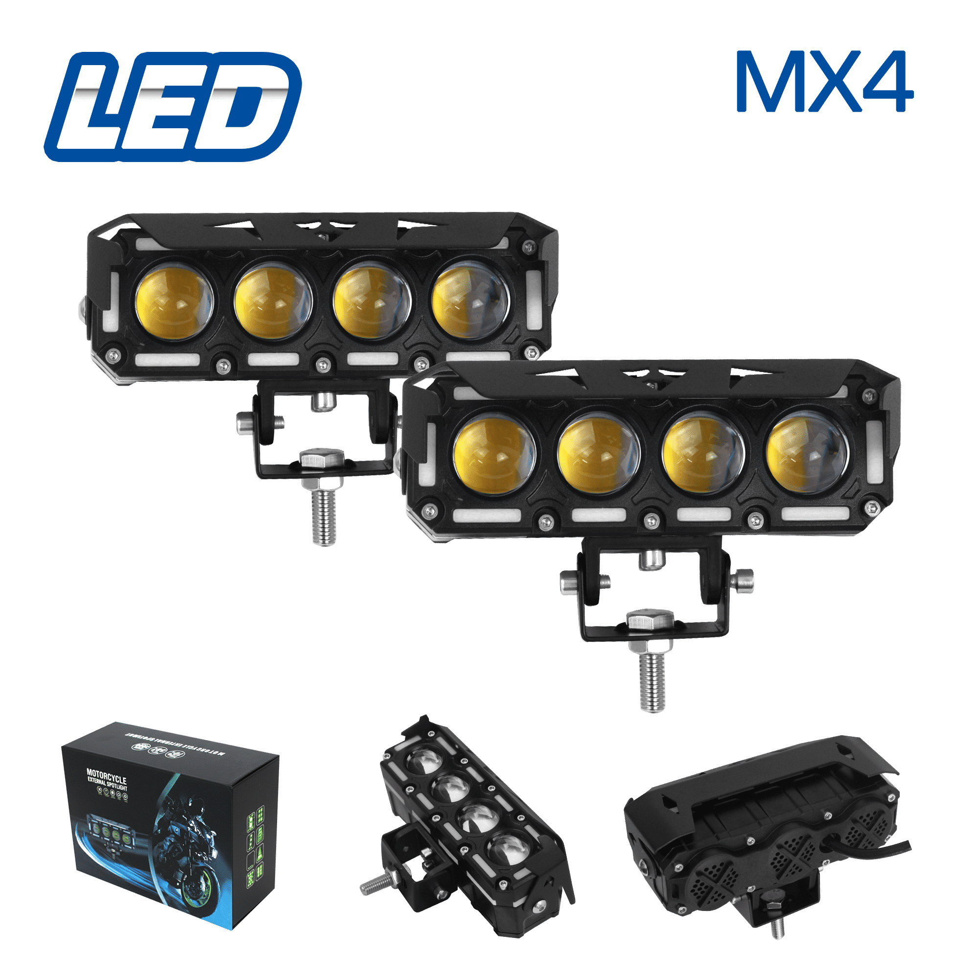 LUZ LED DEPORTIVA MOTO TUNNING MX4