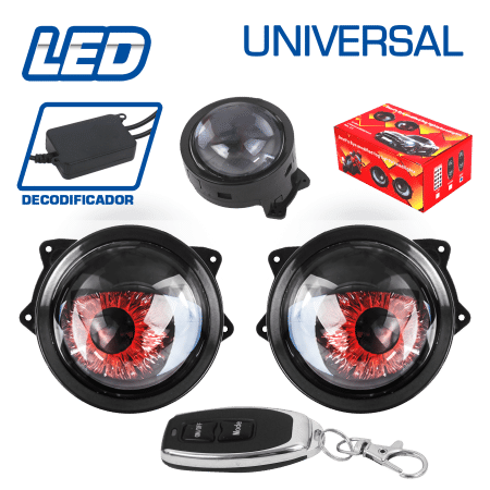 LUZ LED DECOR, OJO DINAMICO UNIVERSAL