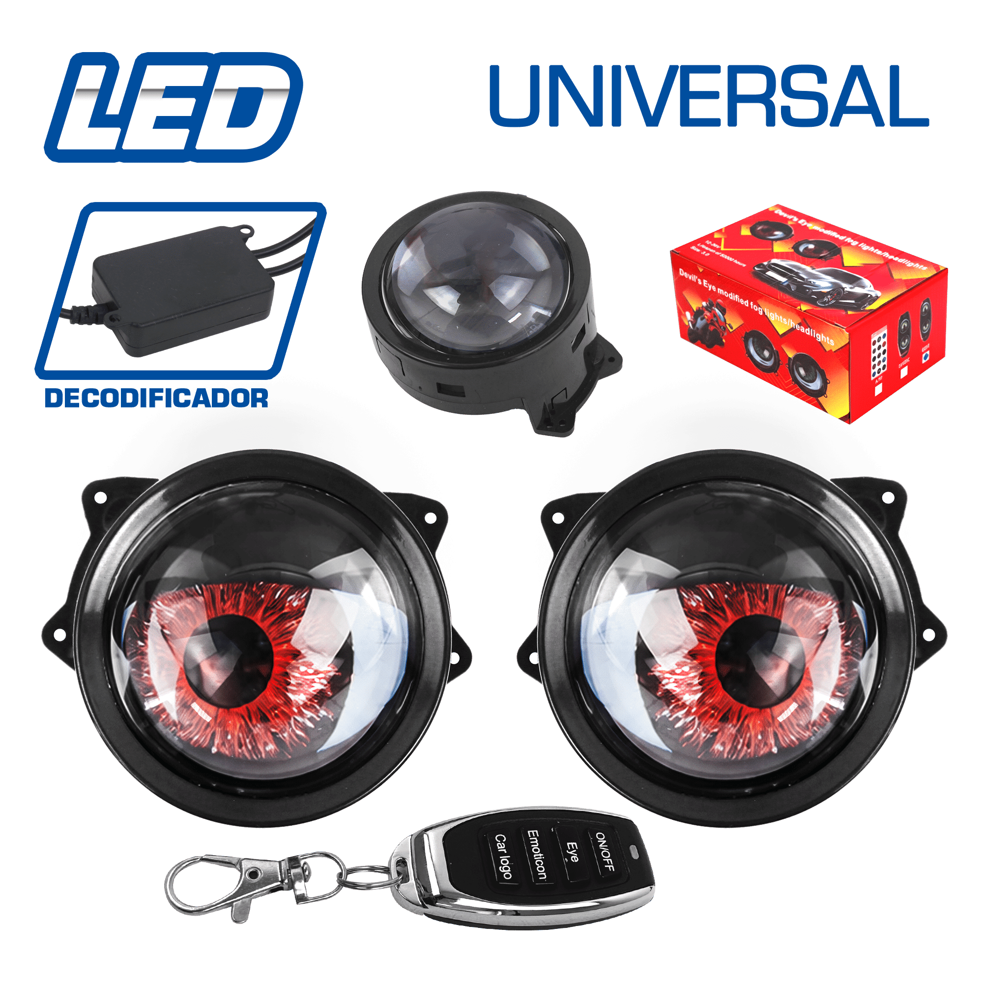 LUZ LED DECOR, OJO DINAMICO UNIVERSAL