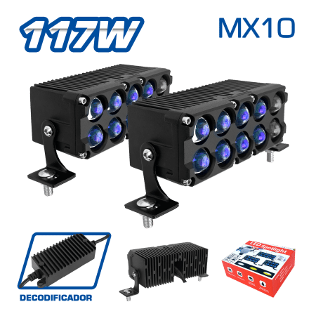 LUZ LED BLUE-FILM 117W 12-36V BLANCO/AMARILLO/MIXTO STROBO MX10