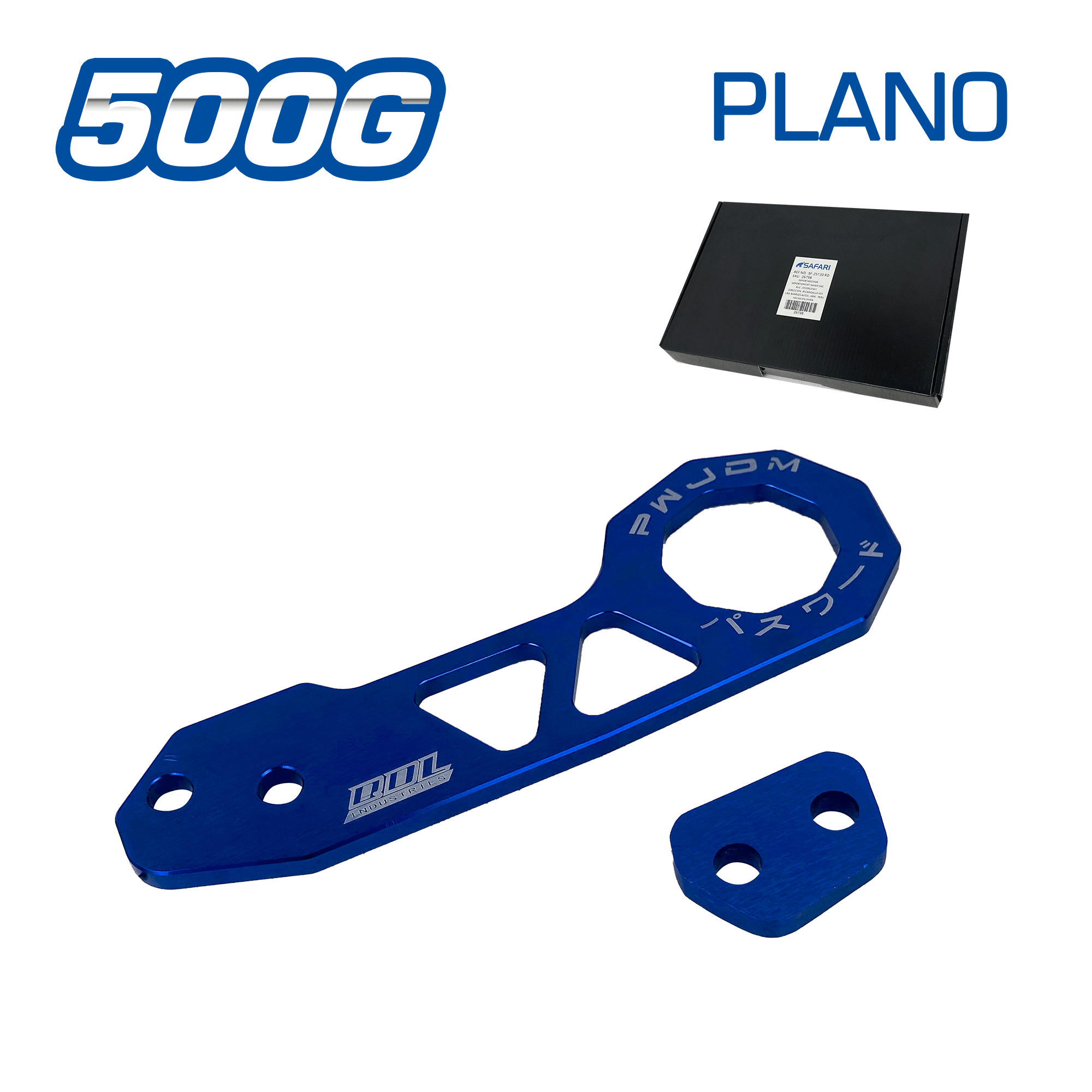 GANCHO REMOLQUE DEPORTIVO PLANO 500G AZUL