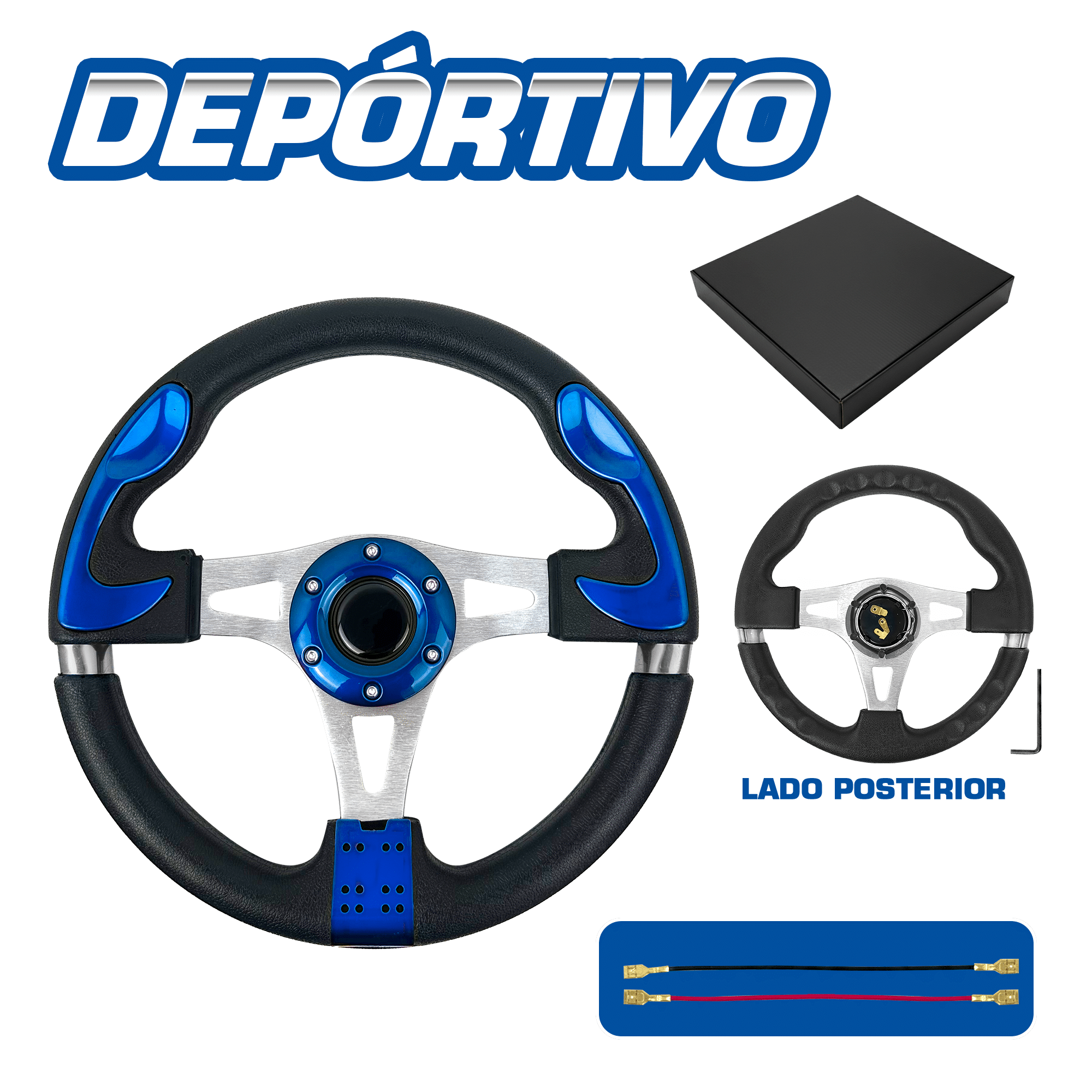 TIMON DEPORTIVO AZL DETALLE AZUL