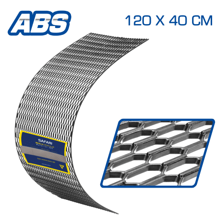 MALLA ABS TIPO PANAL 120X40CM NEGRO
