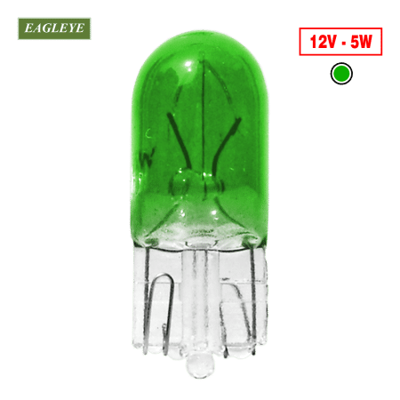 FOCO LAGRIMA T10 12V 5W VERDE X10PZS