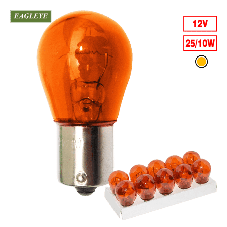 FOCO 2 CONT. S25 12V 21/5W AMBAR X10PZS