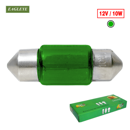 FOCO DE SALON 10X31 12V 10W VERDE X10PZS