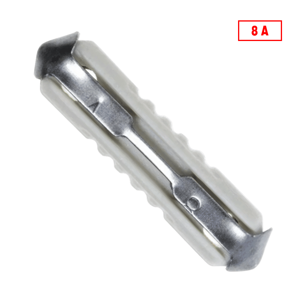 FUSIBLE DE LOZA 8 AMP X100PZS