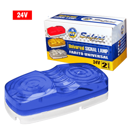 FARITO LATERAL AZUL T10 24V 5W X2PZS