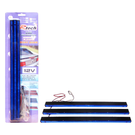 LUZ DE FRENO AZUL SECUENCIAL TRIPLE